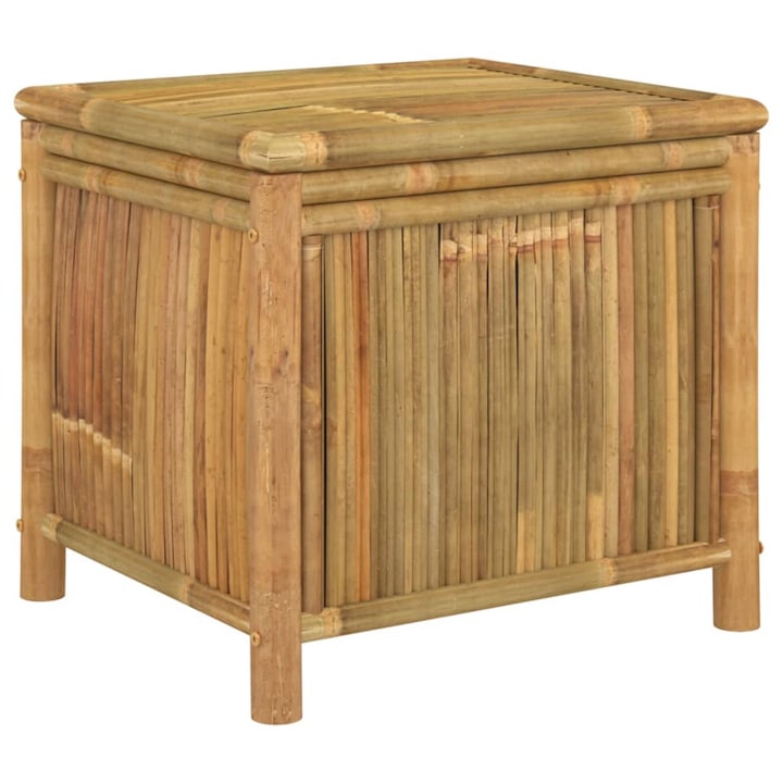 Lada depozitare pentru gradina, Zakito Europe, Bambus, Natural, 60x52x55cm