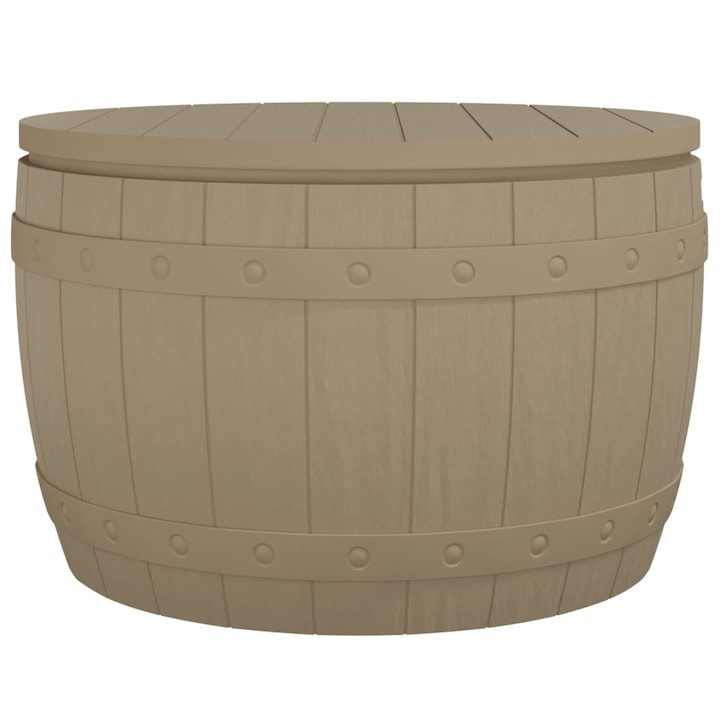Lada de gradina Zakito Europe, 3-in-1, imitatie lemn, 67.5x67.5x44cm
