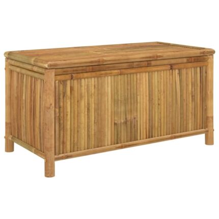 Lada depozitare pentru gradina, VidaXL, Bambus, 110x52x55 cm, Maro