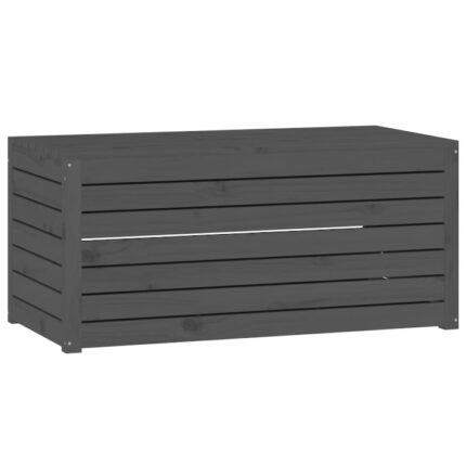 Lada depozitare gradina, gri, 101x50,5x46,5cm, lemn masiv pin 823950