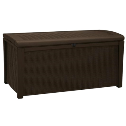 Lada depozitare terasa/gradina/balcon Keter Borneo, 62.5x70x129.5 cm, maro