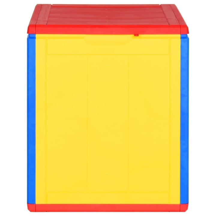 Cutie de depozitare pentru gradina, multicolor, 90 L, PP ratan 364065