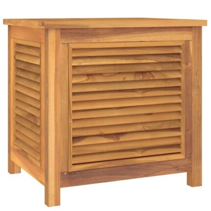 Lada depozitare gradina cu geanta, 60x50x58 cm, lemn masiv tec 363269