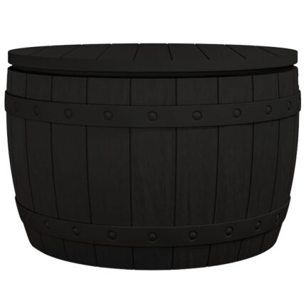 Lada de gradina Zakito Europe, functie 3-in-1, imitatie lemn, negru, 67.5x67.5x44cm