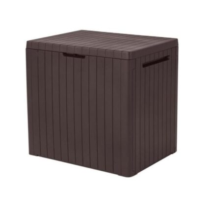 Lada depozitare pentru gradina, Maro, PVC, 58x44x55 cm, MCT Garden 1243