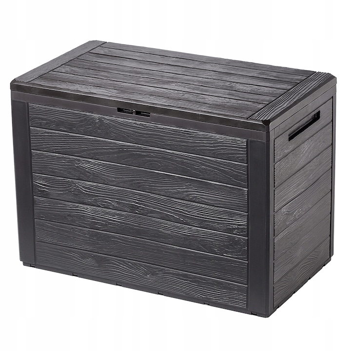 Cutie de depozitare, Kadax, Plastic, 78 x 44 x 55 cm, 190 l, Maro