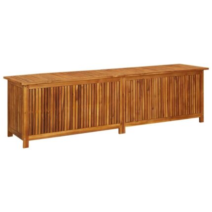 Lada depozitare de gradina Zakito Europe, lemn de salcam, cu sac impermeabil, 200x50x58cm
