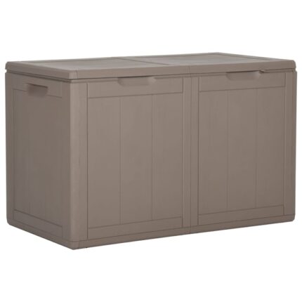 Lada depozitare vidaXL, PP ratan, 80.5 x 44.5 x 51 cm, Maro