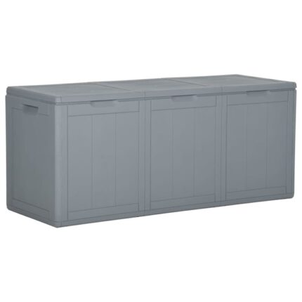 Lada depozitare vidaXL, PP ratan, 118.5 x 44.5 x 51 cm, Gri