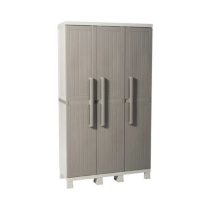 Dulap Gradina Toomax Wood Mini Cu 3 Usi 97x173x37 Cm Gri
