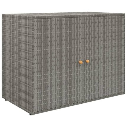Dulap gradina Zakito Europe, poliratan, usa acacia, 100x55.5x80cm, gri