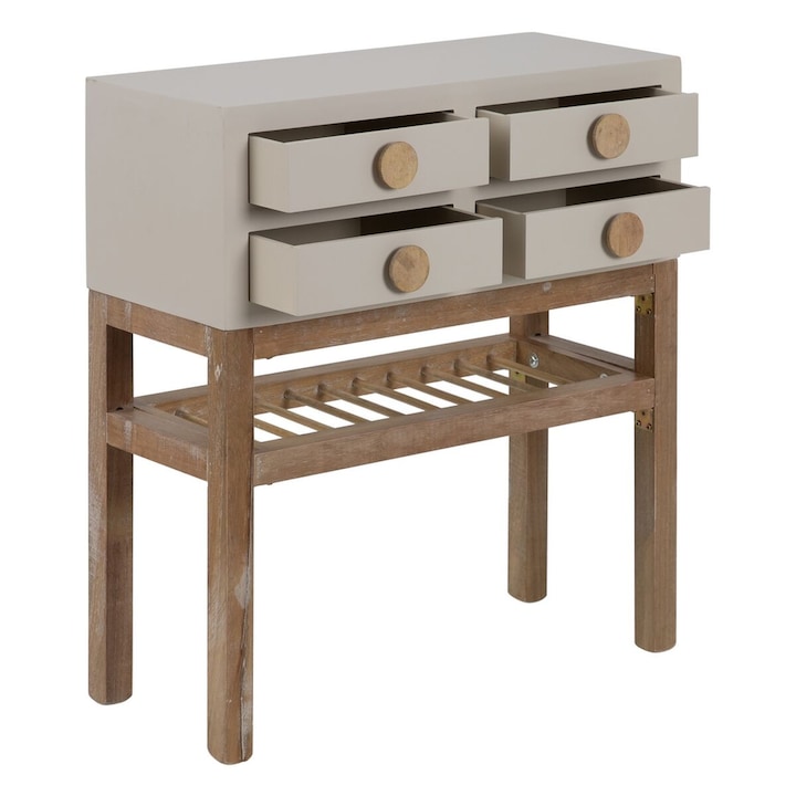 Dulap cu sertare pentru gradina, BigBuy MIZUCHI, lemn, vintage, frasin, 63x27x69,5cm