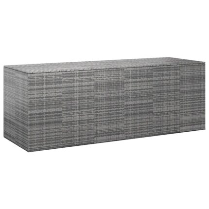 Lada gradina pentru perne vidaXL, gri, 291x100,5x104 cm, ratan PE