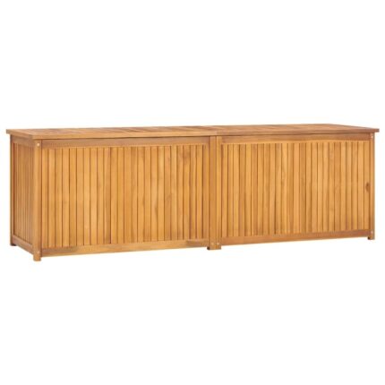 Lada de gradina Zakito Europe, lemn de tec, 175x50x55cm, cu sac PE, natural