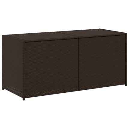 Lada de depozitare pentru gradina vidaXL, maro, 283 L, poliratan, 9 Kg