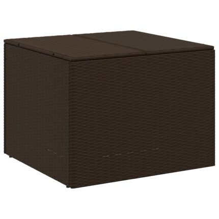 Lada de depozitare pentru gradina vidaXL, maro, 291 L, poliratan, 8.2 Kg