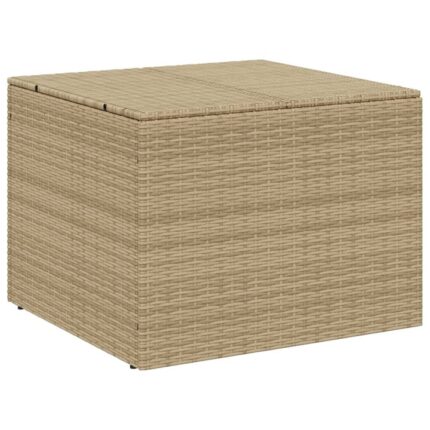 Lada depozitare de gradina vidaXL, bej combinat, 291 L, poliratan, 8.4 Kg