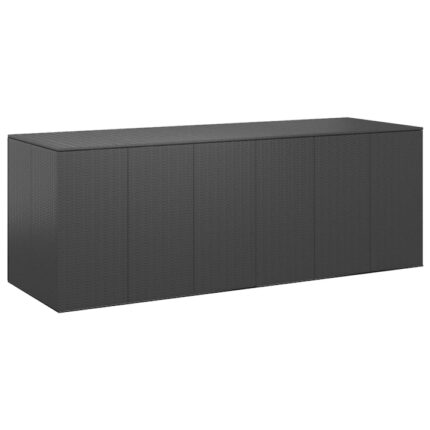 Lada de gradina, Zakito Europe, ratan, mecanism de ridicare , negru, 291x100.5x104cm