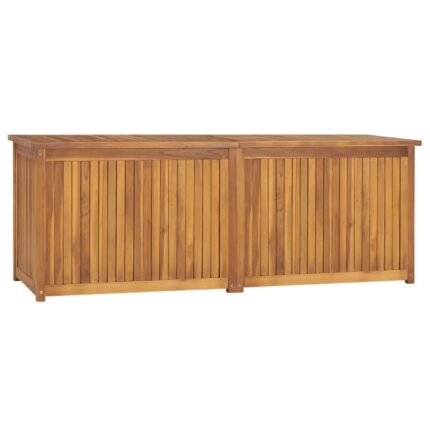 Lada de gradina Zakito Europe, lemn de tec, cu torba PE, maro, 150x50x55cm