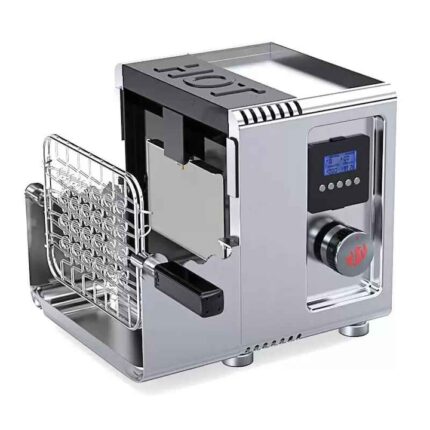 Gratar gaz cu arzator cu infrarosu Landmann, 3.5 kW, suprafata de gatire 34x19 cm, termometru, tava detasabile de colectare grasime, inox