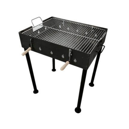 Gratar portabil cu picioare demontabile, grill inox, 500 x 400mm