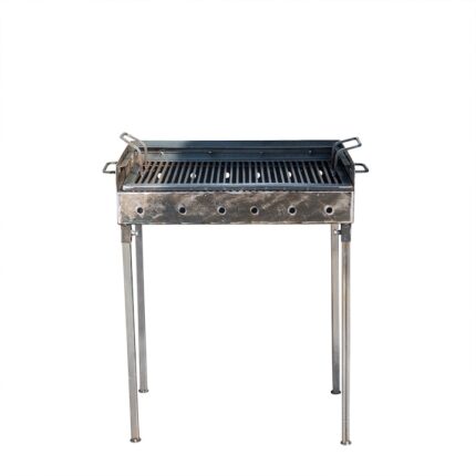 Gratar metalic pe carbuni cu 2 nivele 60x37cm / EXT 5720