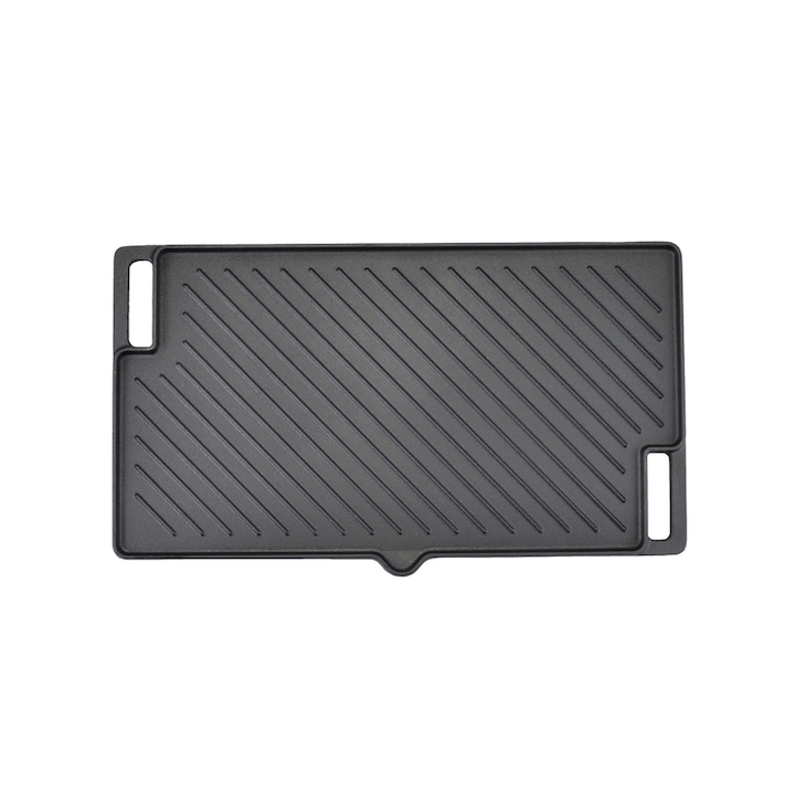 Plita grill din fonta cu doua fete 45*25 cm