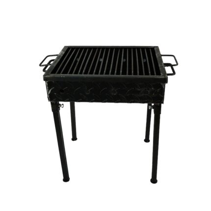 Gratar metalic pe carbuni 40x30 cm, grosime tabla 3 mm