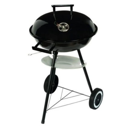 Gratar pe carbuni cu capac, ideal pentru champing, Kettle, Otel, 40 cm, Negru
