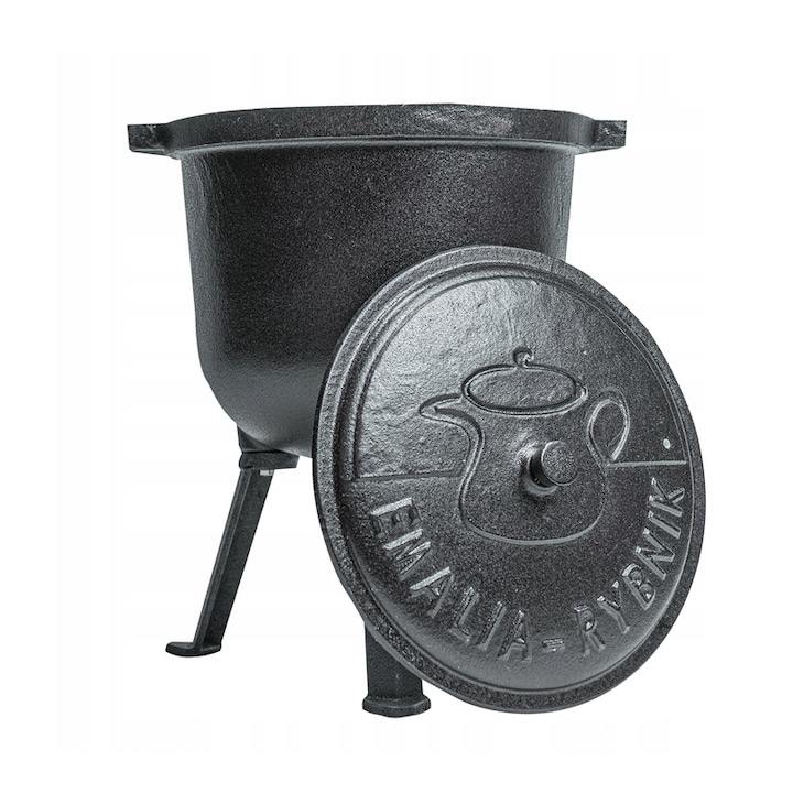 Cazan din fonta, Emalia Rybnik, 10 L