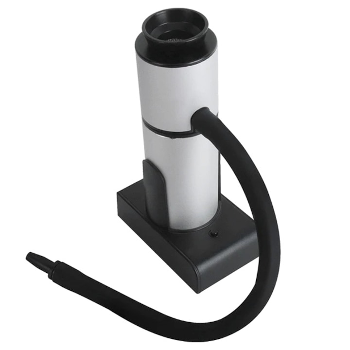Aparat de afumat portabil, set complet, argintiu, aluminiu/plastic/zinc 9x5.5x11cm