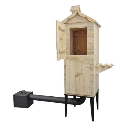 Afumatoare din lemn de gradina pentru peste, carne si branza, KER, 010N, 180x50x50 cm