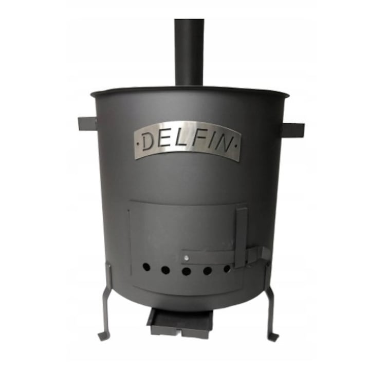 Cazan de gatit KTMXL ⌀50 cm, Delfin, negru
