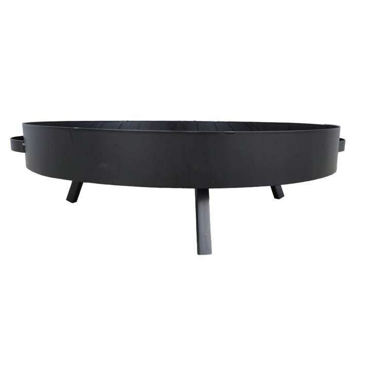 Vatra de foc, otel, 47x47x14.5cm, negru