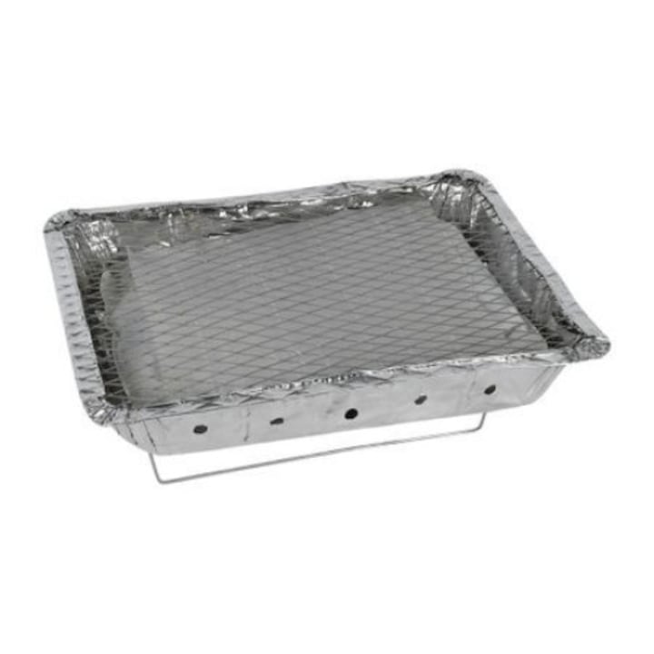 Set gratar de unica folosinta cu carbune, 25 x 31 x 5 cm, BBQ175