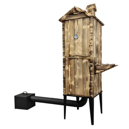 Afumatoare din lemn de gradina pentru peste, carne si branza, KER, 010OP, 500 mm x 500 mm x 1800 mm