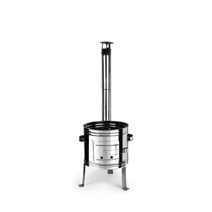 Soba complet, inox, 39 cm, pentru Ceaun 10448 Perfect Home