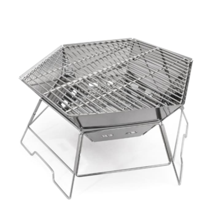 Gratar, Origin Outdoors, Pliabil, Inox, 40x45cm, Argintiu