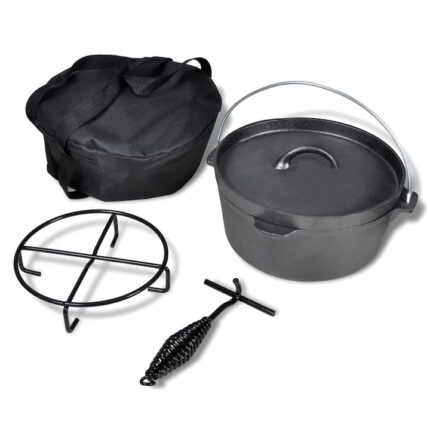 Set 4 piese cratita vidaXL, Fonta, 30 x 27 x 15 cm, Fonta