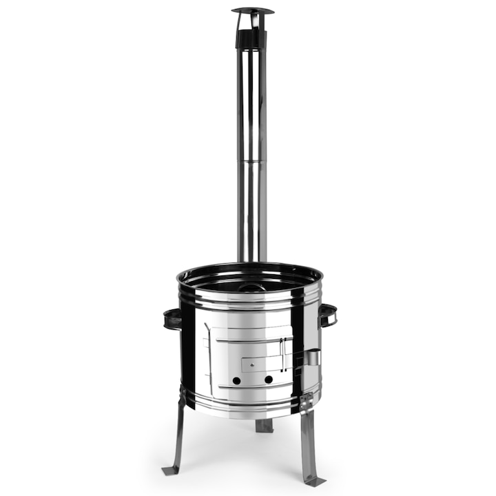 Suport gatire pentru ceaun Ø36cm, cu horn, inox