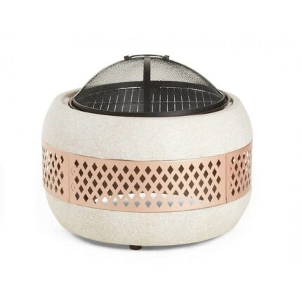 Semineu pentru Exterior cu Gratar Barbeque VonHaus 2500296, material beton artificial