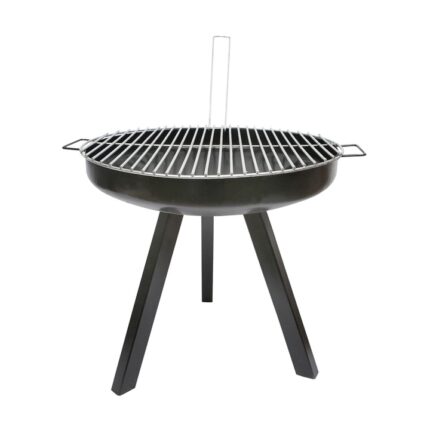Gratar rotund cu grilaj si manere cu 3 picioare diametru 500 mm, inaltime 470 mm