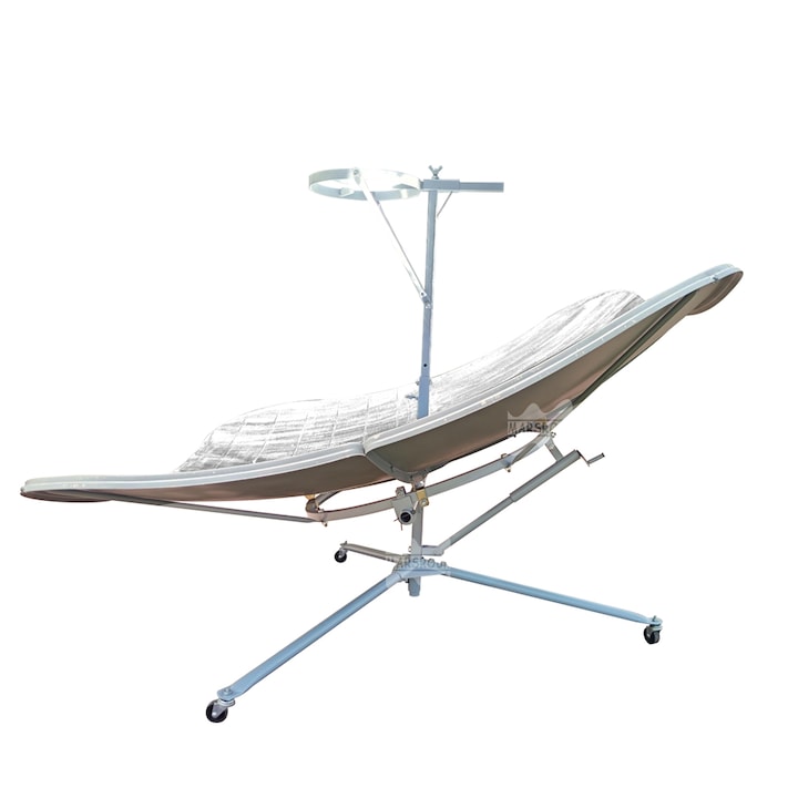 Arzator solar parabolic, albastru, 2000W, set 4 piese, portabil