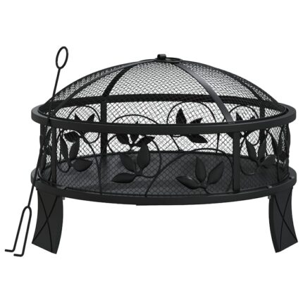 Gratar de gradina, Zakito Europe, Inox, 50x50x35.5cm, Negru