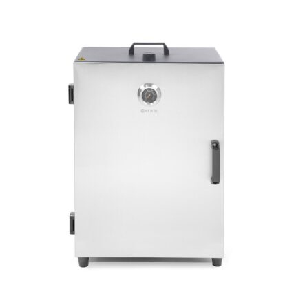 Afumatoare electrica 1600 W cu 3 rafturi si 3 agatatoare pentru carne 540x380(H)720 mm Inox Hendi