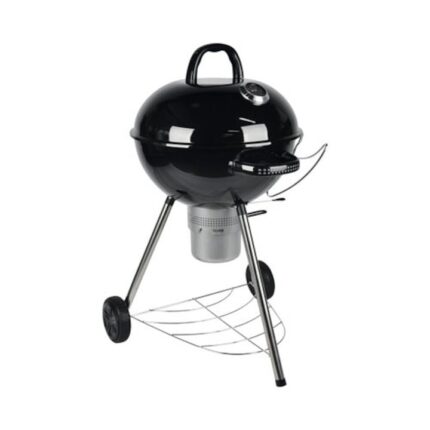 Gratar transportabil cu carbuni Black Moon, Ø 58 cm, termomentru, recipient cenusa, 12 kg