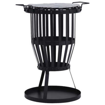 Focar de gradina 2 in 1, Zakito Europe, Otel, 60.5 cm, Negru