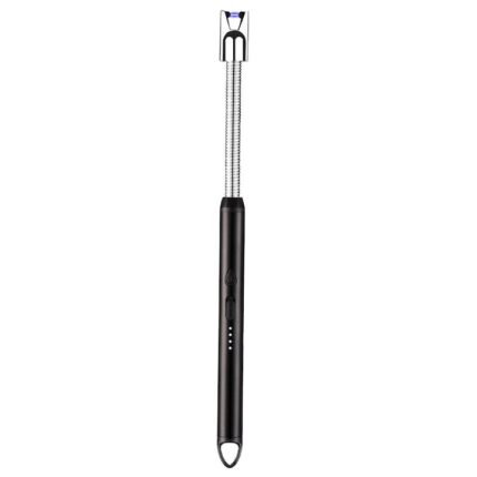 Bricheta electrica cu plasma, portabila, reincarcabila, rezistenta la vant, pentru aprinderea focului la aragaz, semineu, lumanari, gratar, USB, Negru