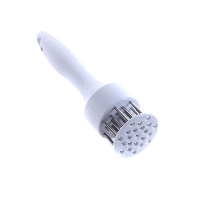 Ustensila pentru fragezit carnea, awwaline, alba, 21 de tije ascutite din inox