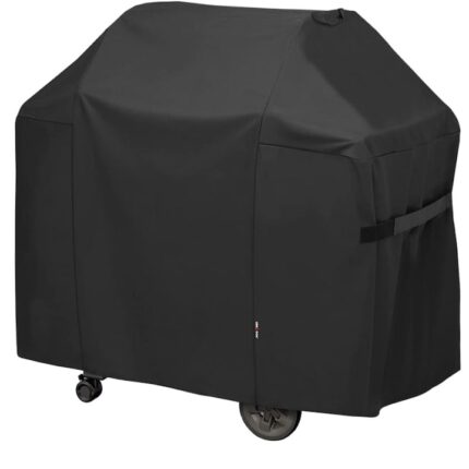 Husa gratar, Poliester/Vinil, Rezistenta la apa, Compatibila cu Weber, Negru